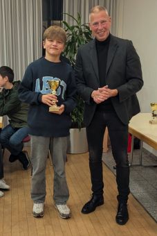 Alexander Schwarz, 1. Platz U20 Schnellschach-Vereinsmeisterschaft 2025