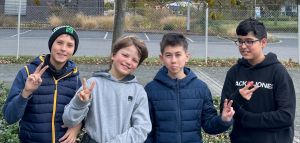 Erfolgreich am 2. Spieltag (v.l.n.r.): Michael, Alex, Lukas, Adeel