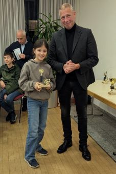 Annika Jaspers, 1. Platz U10 W Stadtmeisterschaft 2024/25