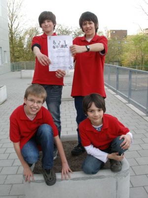 v.l.n.r: Kevin Verfürth, Fabian Richter, Marc Habersetzer und Valentin Buckels