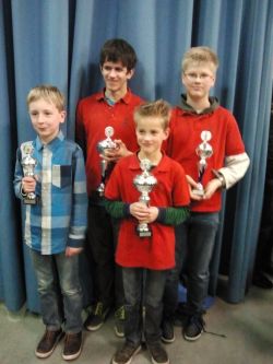 Rembrandt Bruil, Marc Habersetzer, Laurenz Richter, Maurice Kewitsch (v.l)