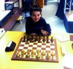 Valentin vor der 6. Runde an Brett 16